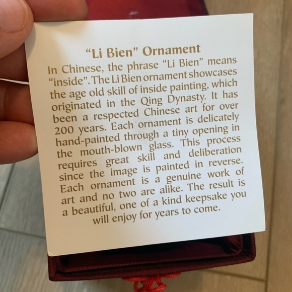 2008 Li Bien Merry Christmas Hand Painted Ornament with Box - Picture 4 of 7